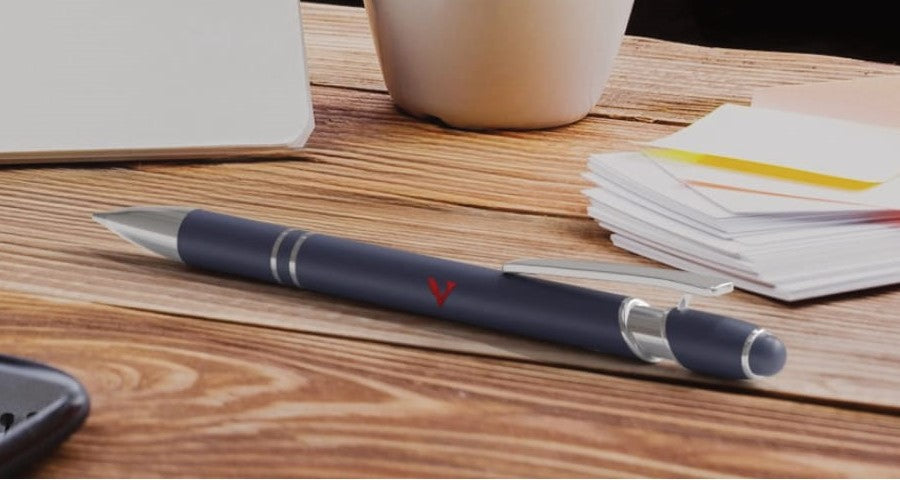 PENNA A SFERA CON FINITURA ARGENTO