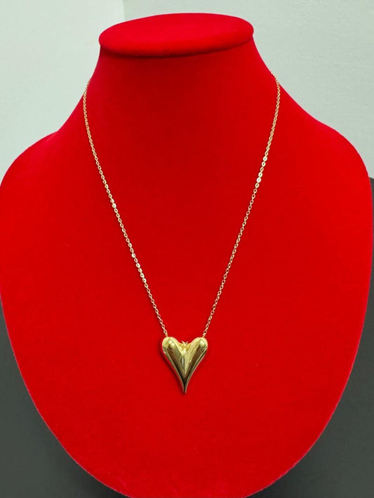 Collana con cuore dorato