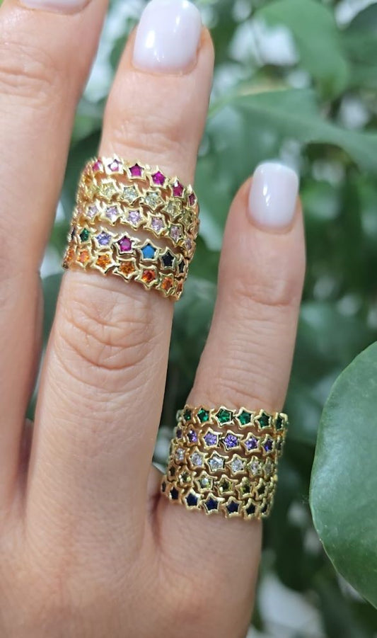 anello con stelle