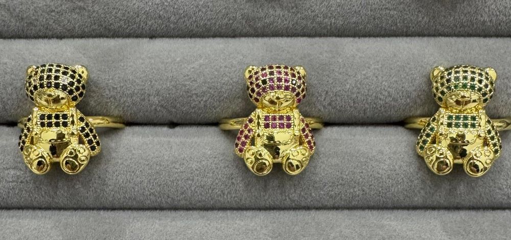 Anello Orsetto del Cuore seduti